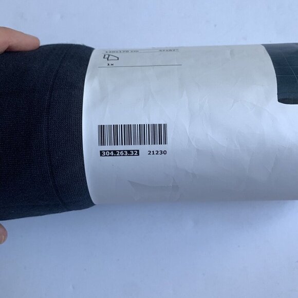 Ikea Oddhild Throw Blanket NAVY New in Package 47 x 67" - Picture 4 of 6